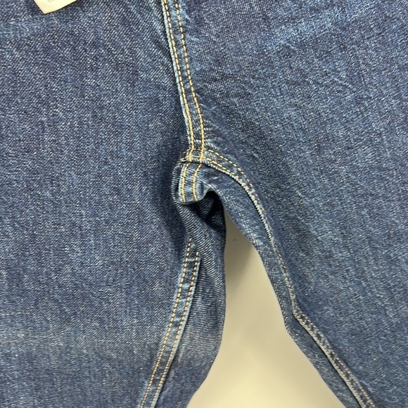 Topshop MOM DENIM Blue Hi Waist Tapered Leg Jeans 34W/30L Sz12 NWT - Picture 9 of 10